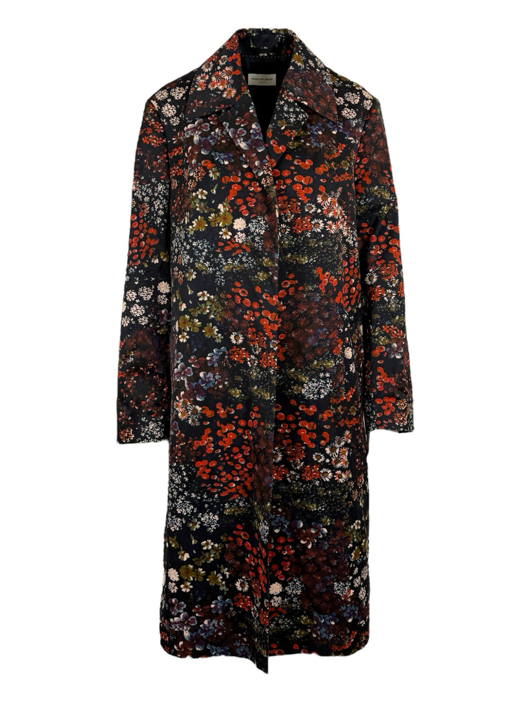 Dries Van Noten Size 38 Floral Midi Coat