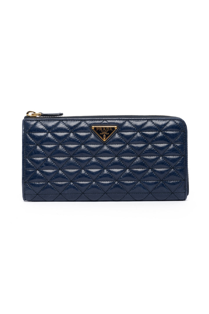 Prada Quilted Leather Wallet