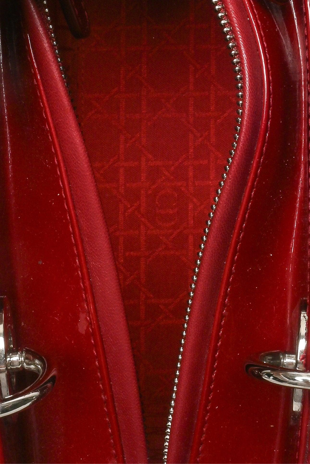 Dior 2014 Medium Patent Cannage Lady Dior Bag