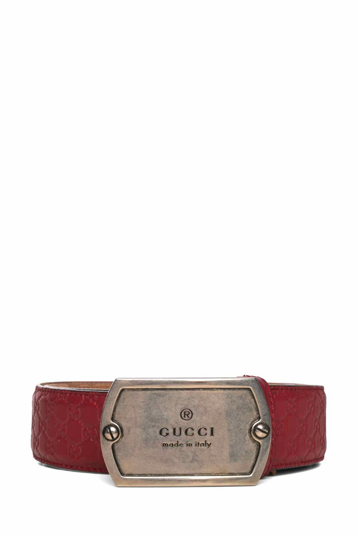 Gucci Size 38 GG Guiccissima Belt