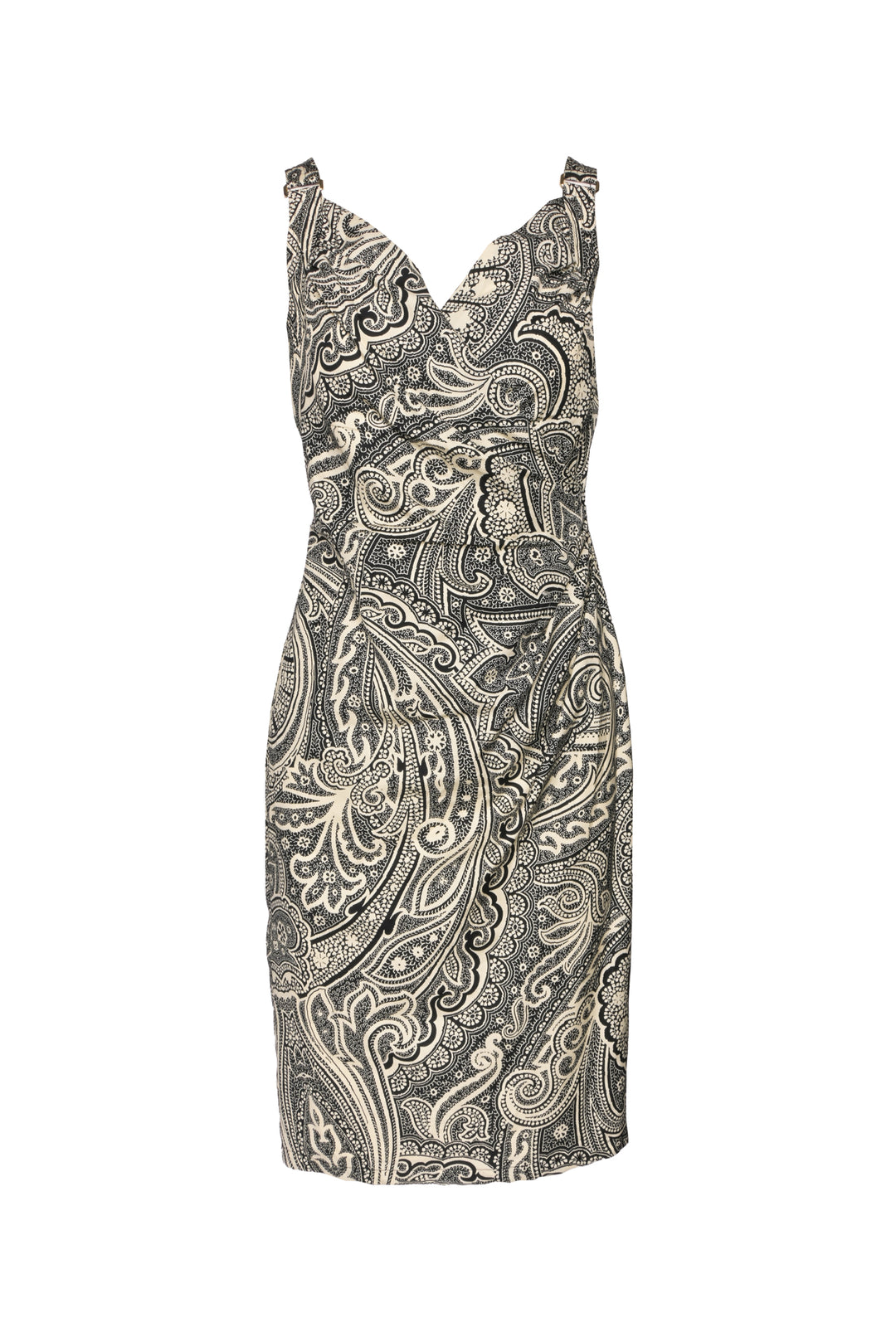 Max Mara Size 8 Paisley Midi Dress