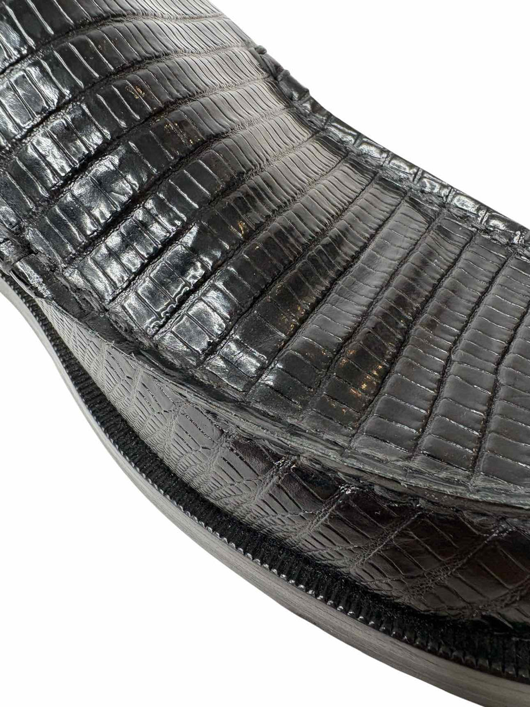 By Far Croc Embossed Leather Size 40 Loafers