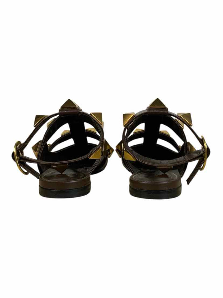 Valentino Size 38.5 Roman Stud Pointed Toe Flats