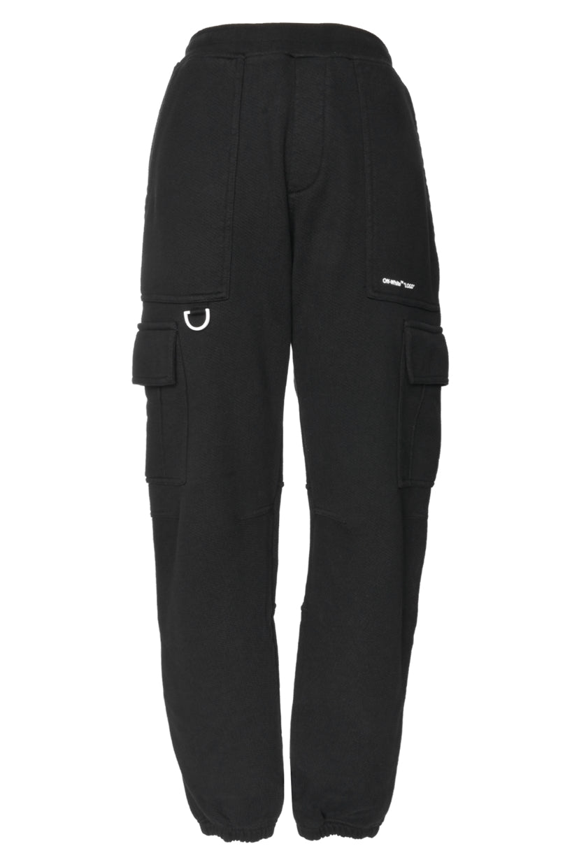 OFF-WHITE  Size S Men's "Logo" Cargo Sweatpants