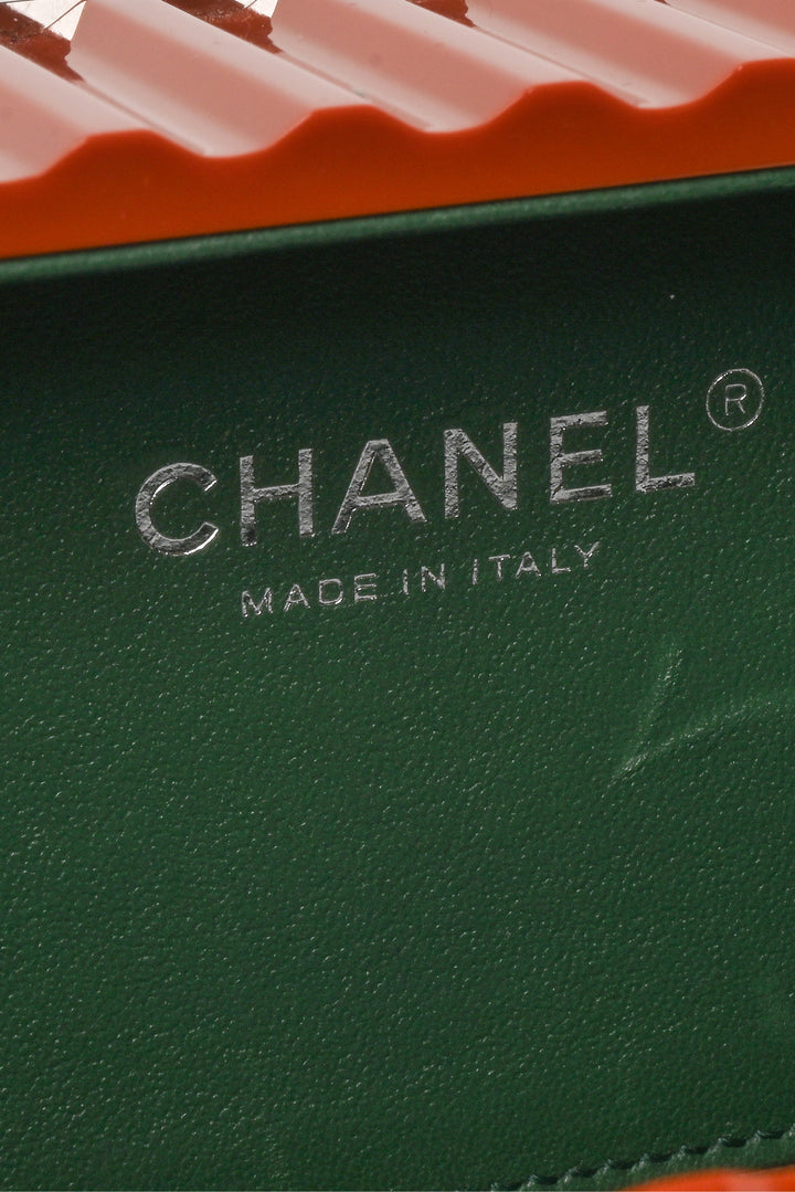 Chanel 2018 Lucite Paris-Hamburg Shipping Container Minaudiere Clutch