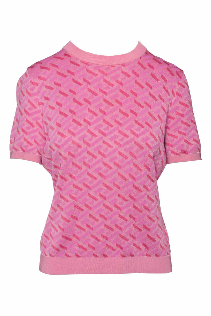 Versace Size 12 La Greca Jacquard Tops