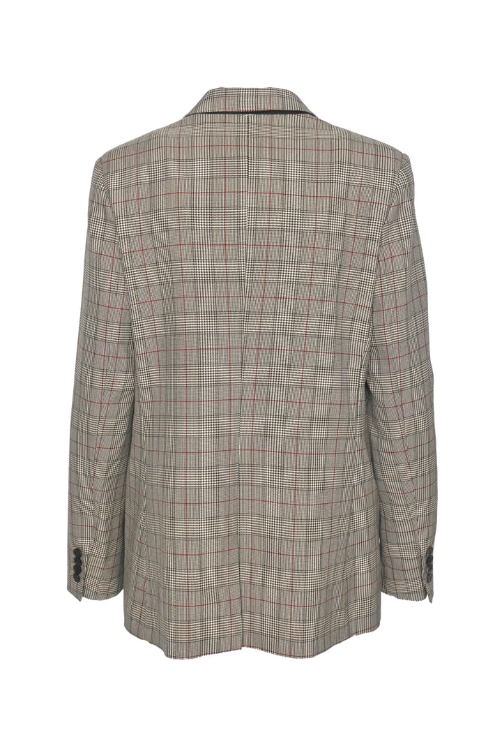 The Kooples Size 8 Single Breasted Plaid Blazer