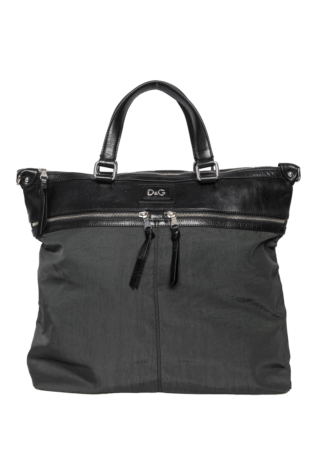 Dolce & Gabbana Nylon & Leath Trim Tote