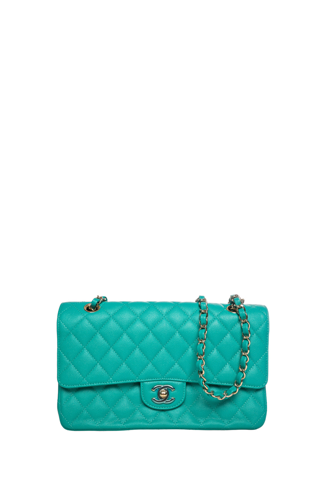 Chanel 2016-2017 Medium Caviar Quilted Classic Double Flap Shoulder Bag