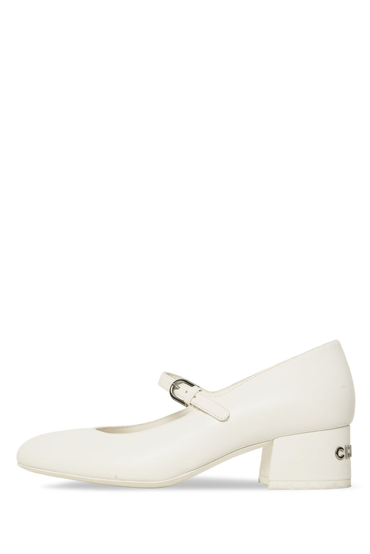 Chanel Size 35.5 Back Logo Mary Jane Pumps