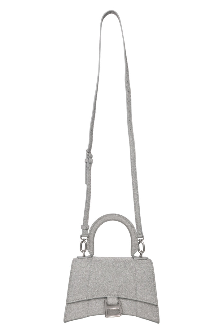 Balenciaga XS Glitter Hourglass Top Handle Bag