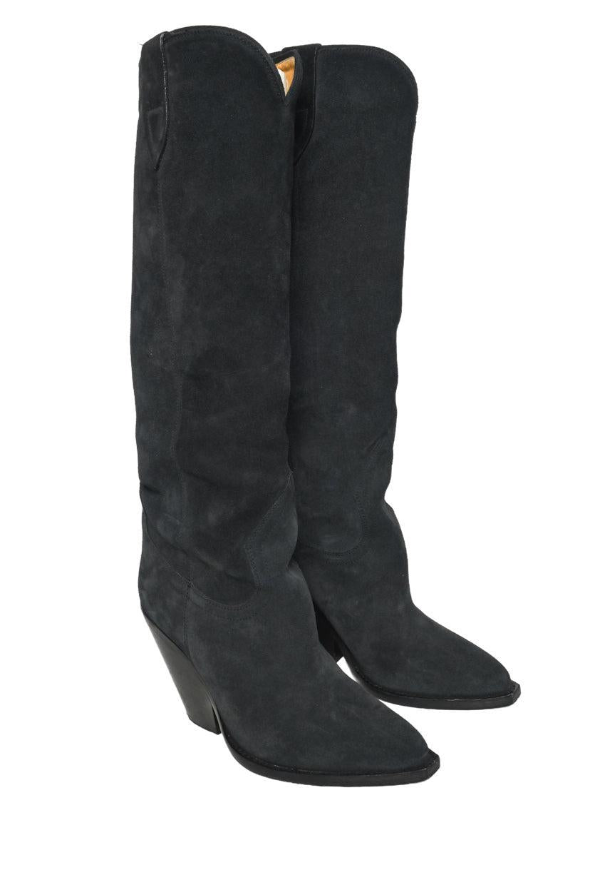 Isabel Marant Size 38 Denvee Suede Knee High Boots