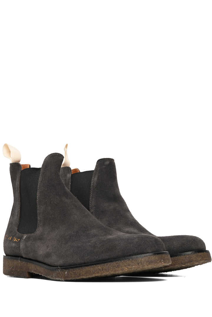 Common Projects Size 38 Suede Chelsea Ankle Boots