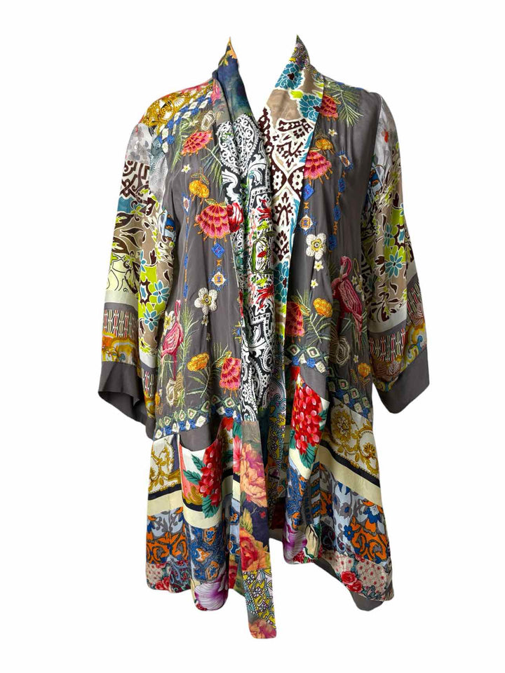 Johnny Was Embroidered Short Size M Kimono