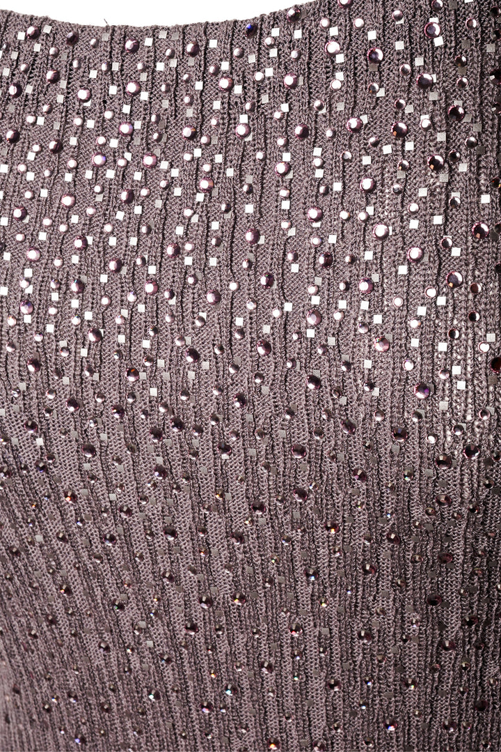 St. John Size 2 Embellished Knit Maxi Dress & Cropped Cardigan Set