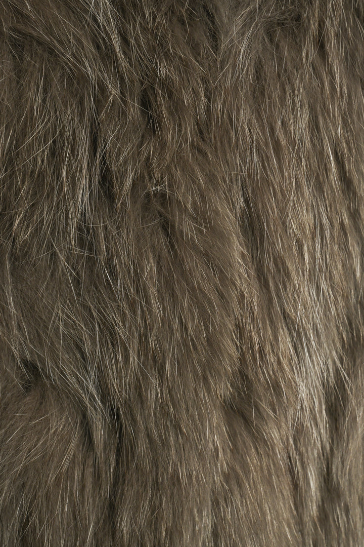 Theory Size S Hanalee Dyed Blue Fox Fur Vest