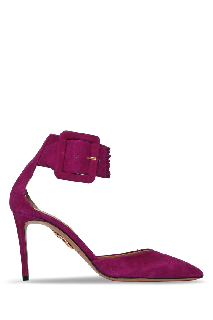 Aquazzura Size 37.5 Suede Casablanca Pumps