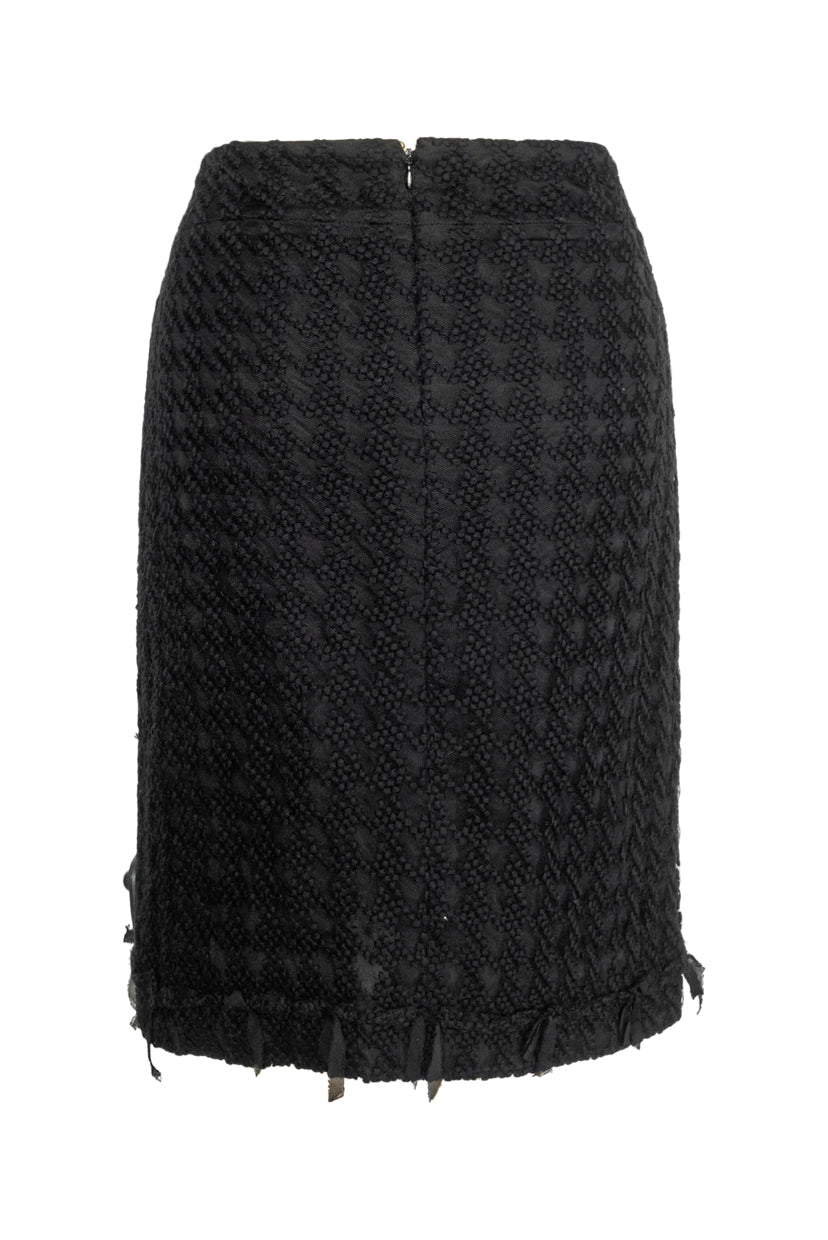 Chanel Textured Knee Length Skirt