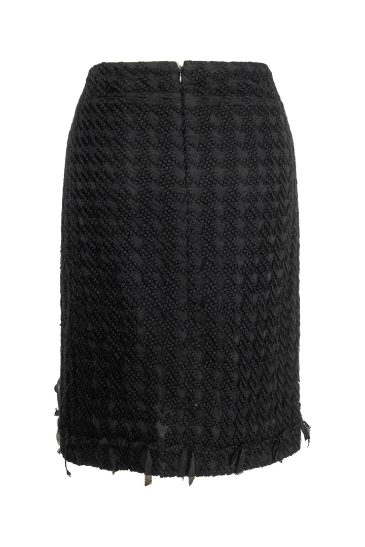 Chanel Textured Knee Length Skirt