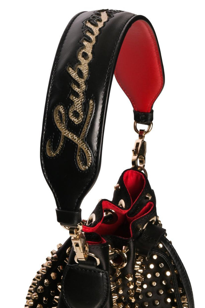 Louboutin Satin Studded Bucket Bag