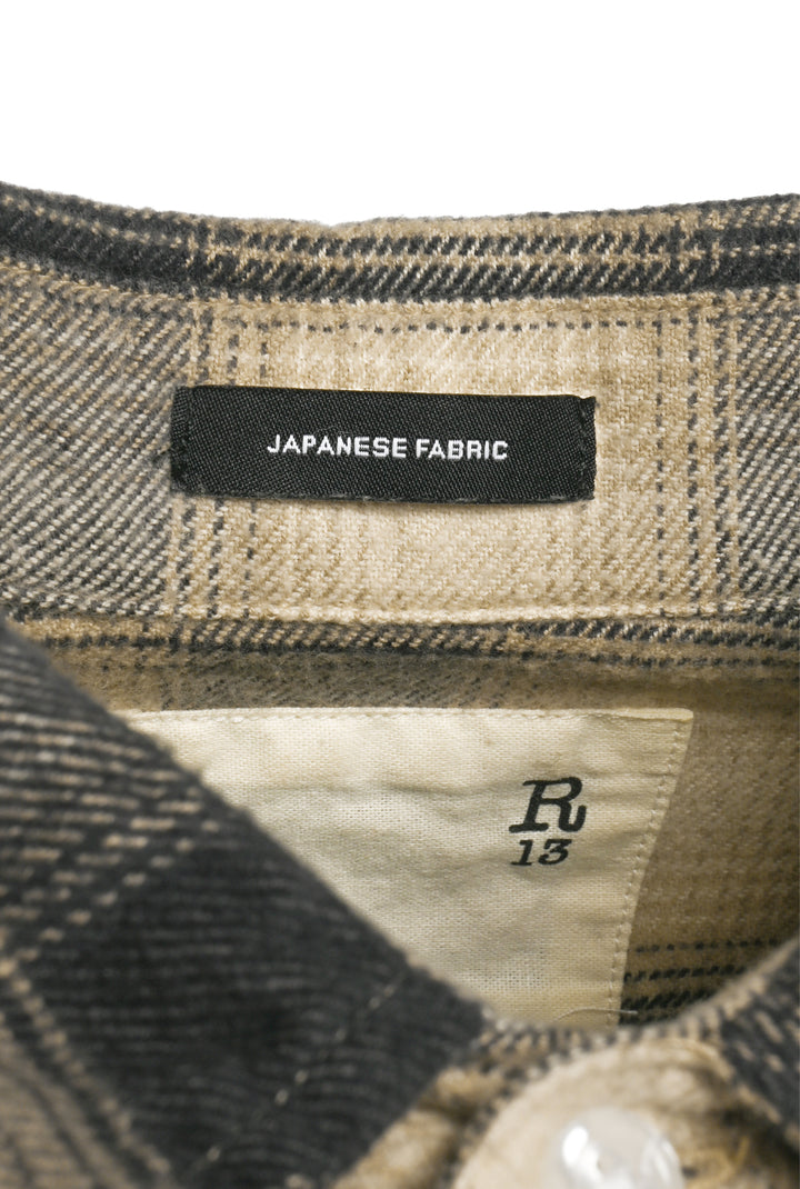 R13 Size S Shredded Seam Shirt