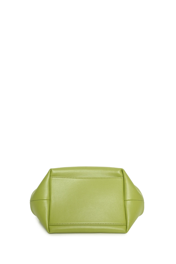 Ganni Mosstone Green Small Bou Purse