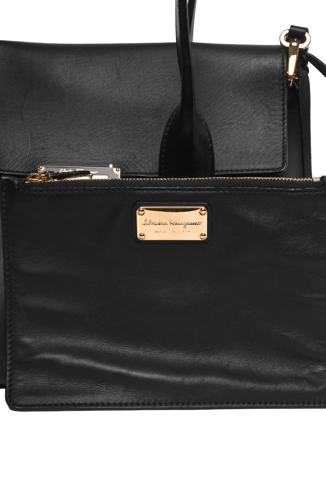 Salvatore Ferragamo Calfskin Small Sookie Satchel