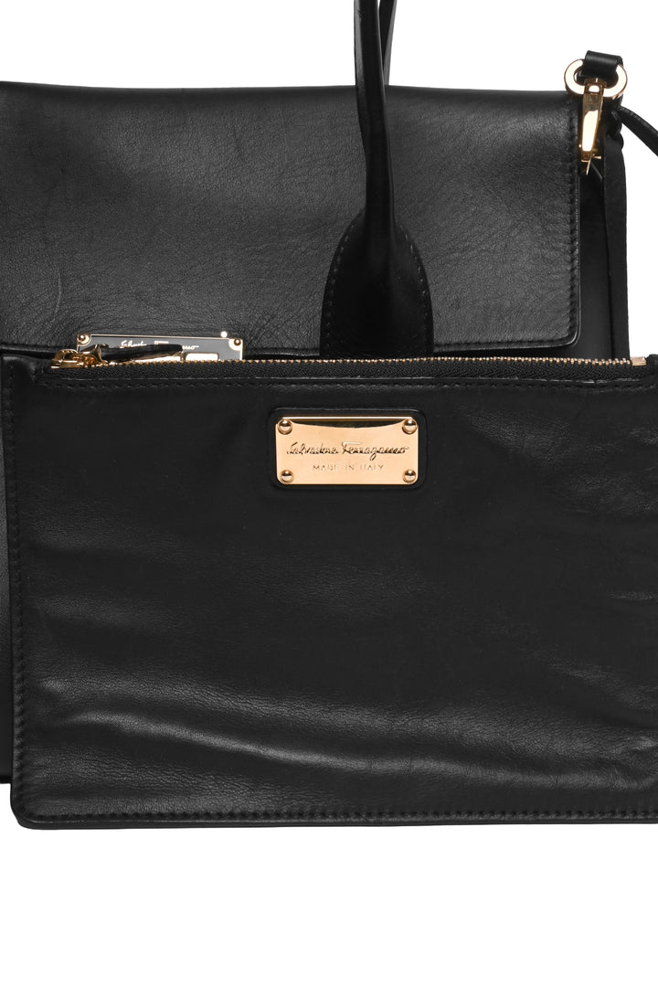 Salvatore Ferragamo Calfskin Small Sookie Satchel