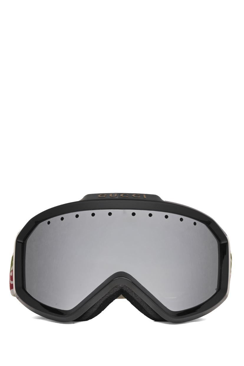 Gucci Logo Mirrored Shield Snow Ski Goggles Eyewear