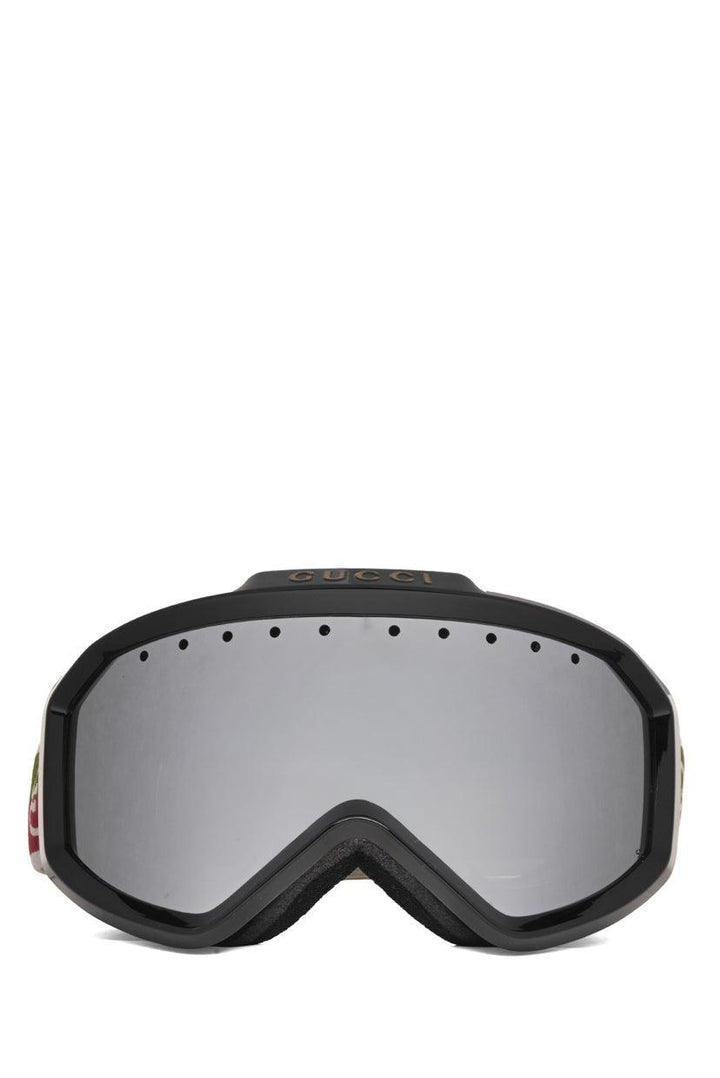 Gucci Logo Mirrored Shield Snow Ski Goggles Eyewear