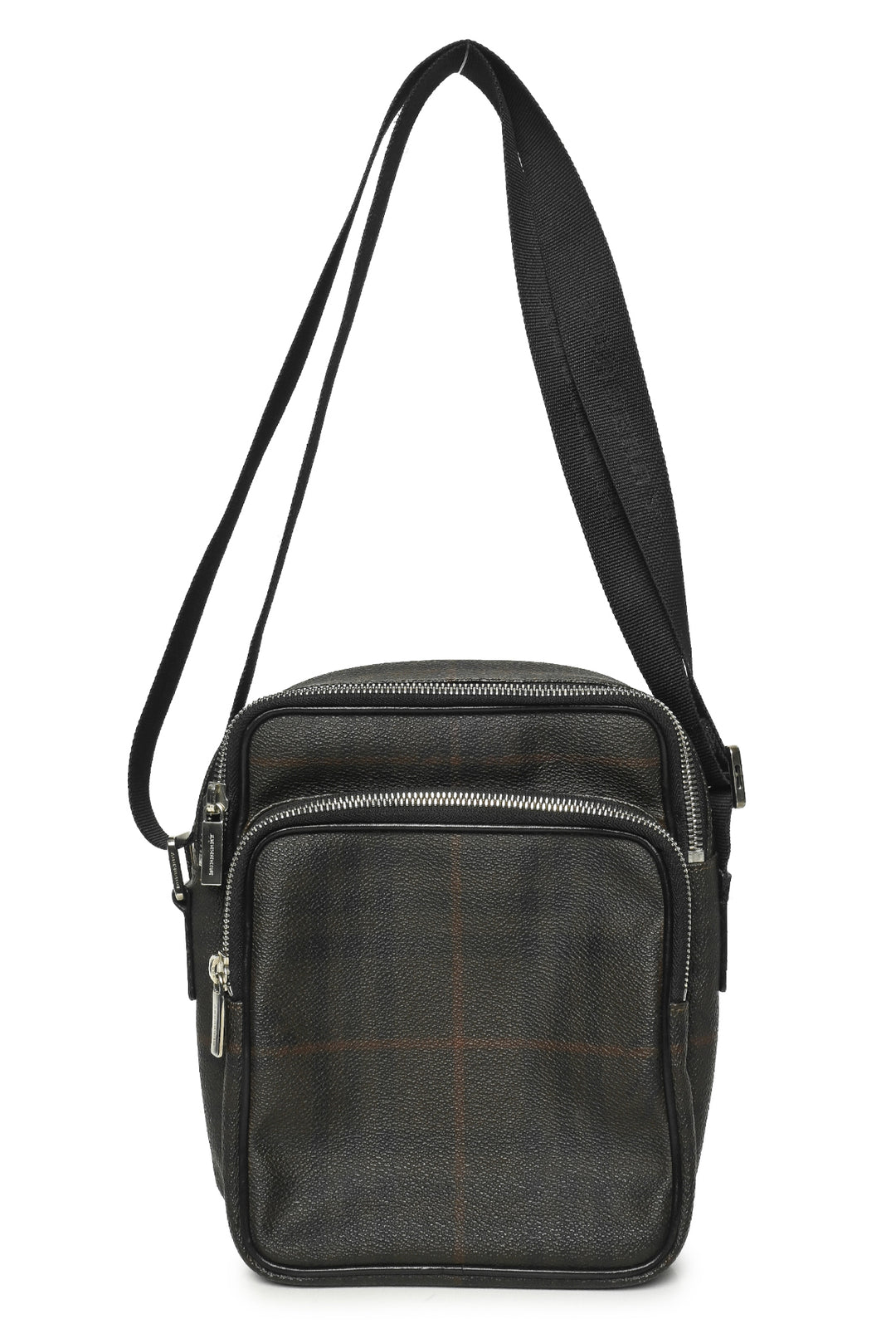 Burberry Coated Canvas Check Crossbody