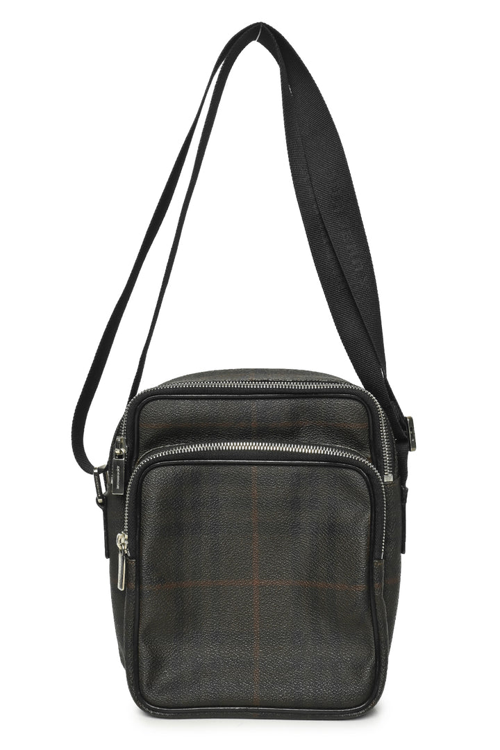 Burberry Coated Canvas Check Crossbody