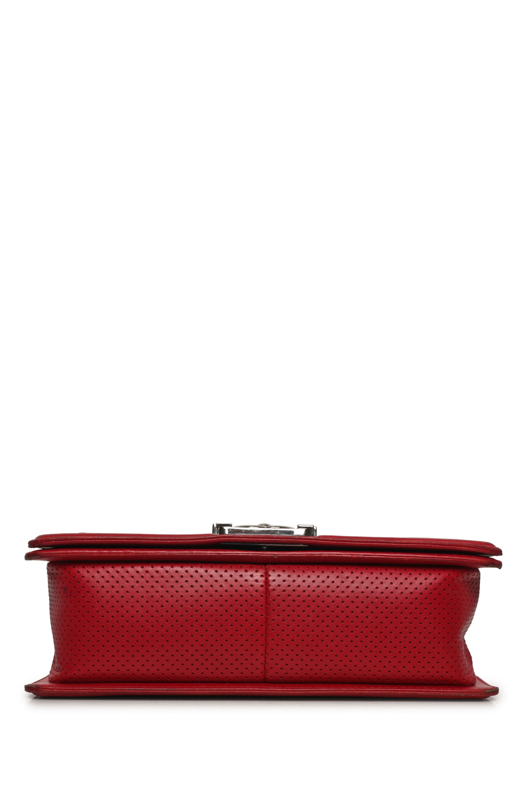 Chanel 2014 Perforated Leather Medium Boy Shoulder Bag