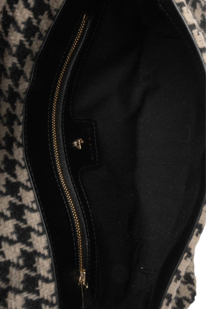 Anine Bing Houndstooth Shoulder Bag
