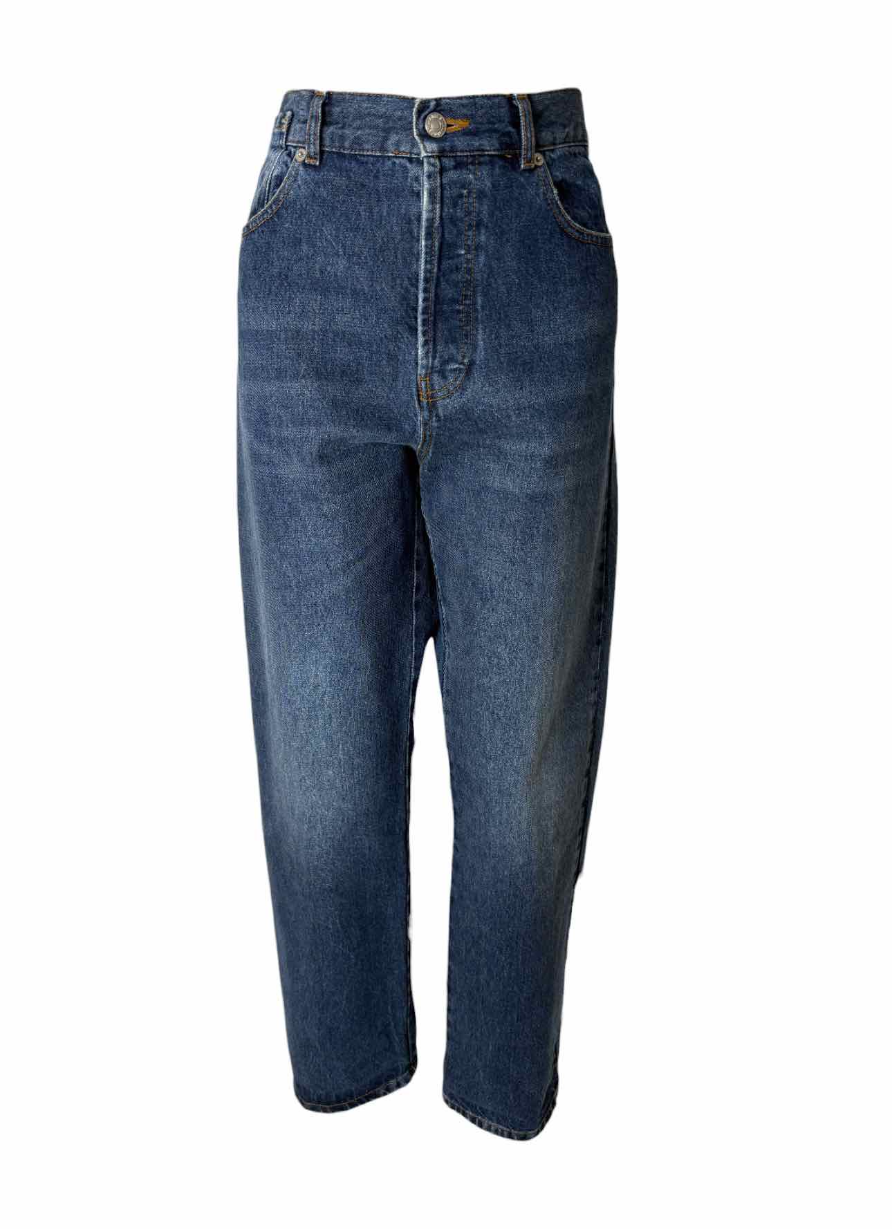 Dries Van Noten Size 31 Distressed Blue Jeans - Luxury Used