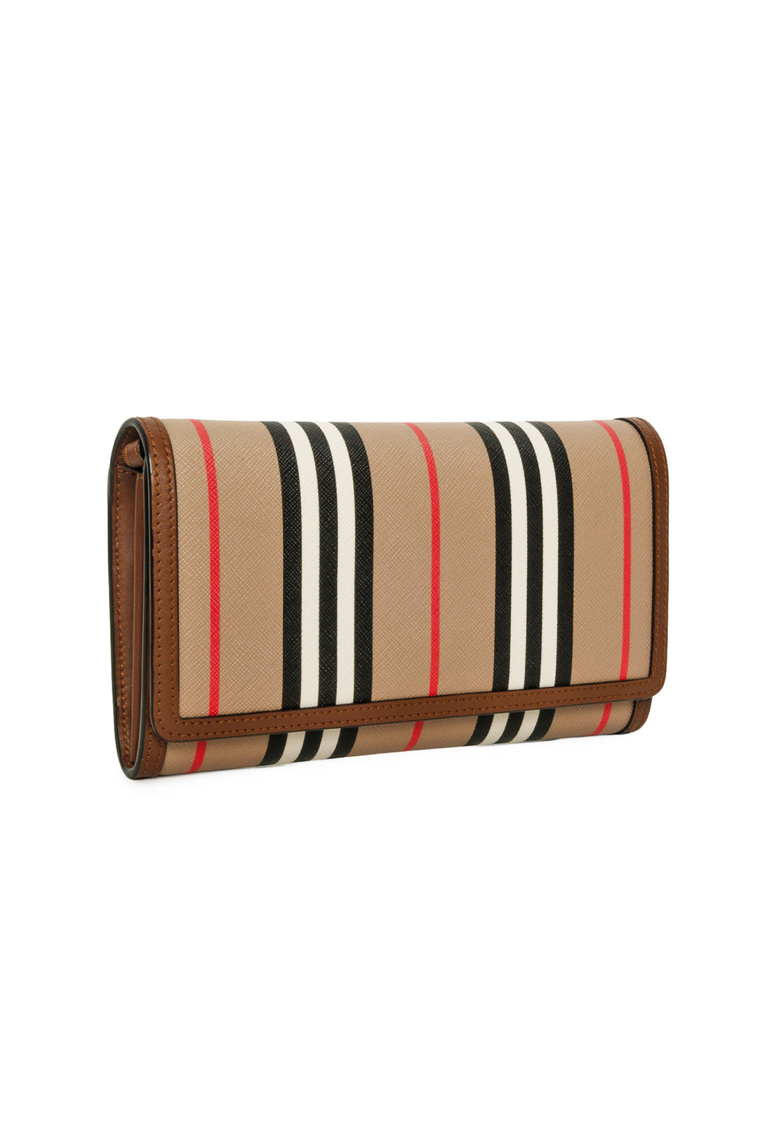 Burberry E-Canvas Icon Stripe Hannah Wallet With Detachable Strap