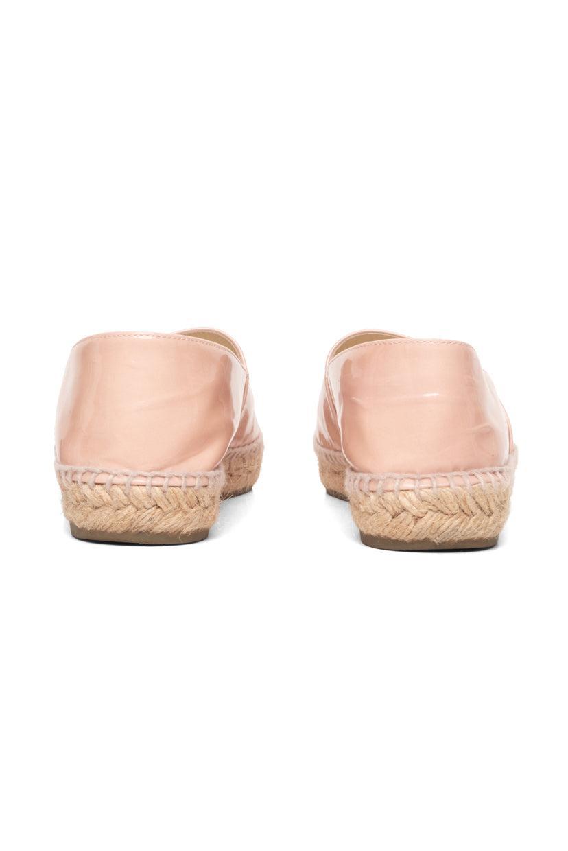 Chanel Size 36 Patent Leather Espadrille Flats