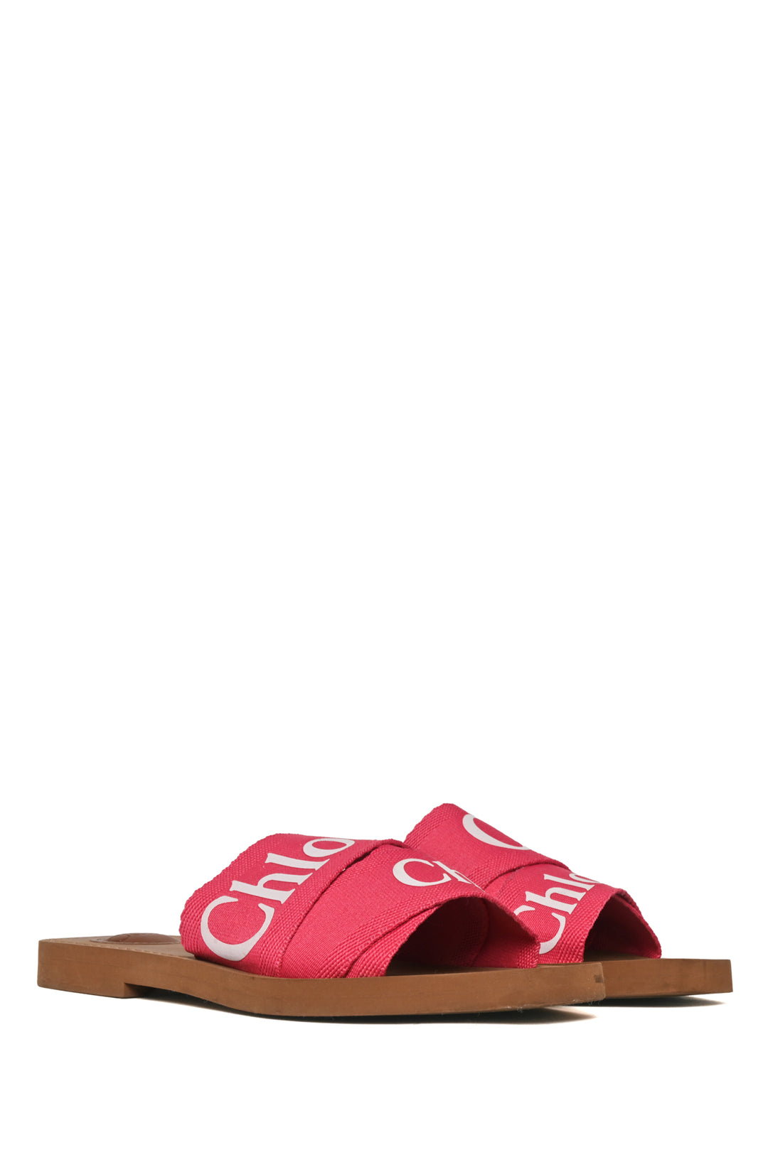Chloe Size 37 Woody Flat Mule Sandals