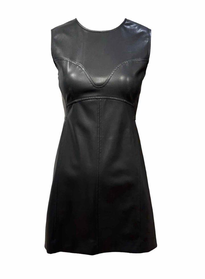 Tanya Taylor Size 00 Vegan Leather Dress
