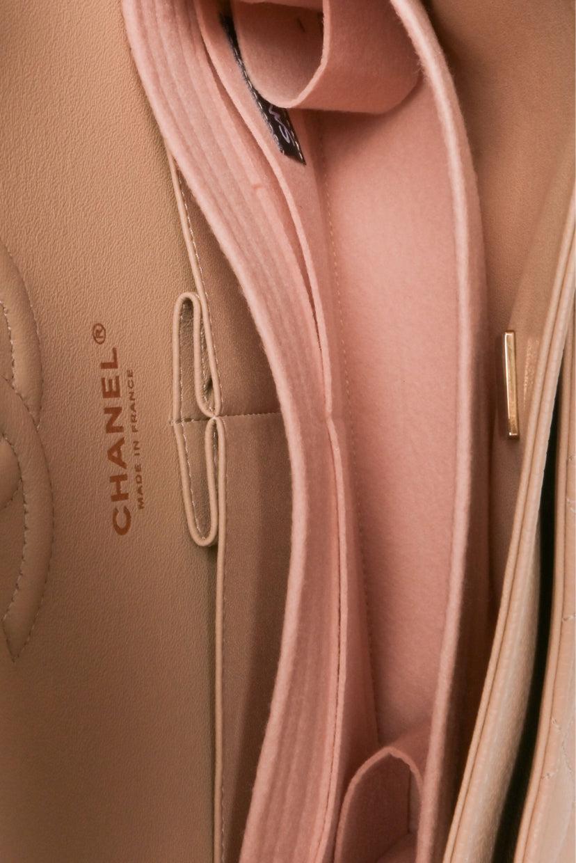 Chanel Quilted Caviar Medium Double Flap Shoulder Bag