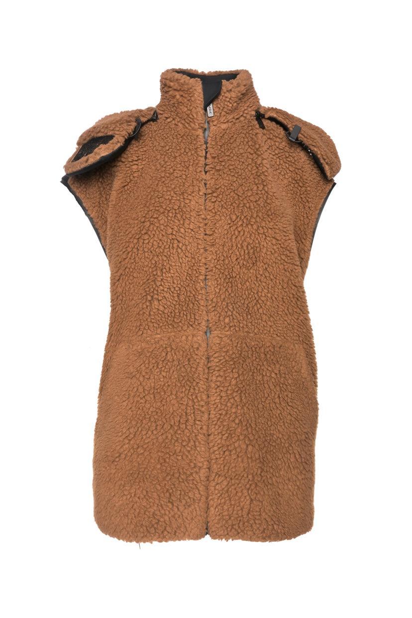 Prada Size L Double Fleece & Recycled Technical Fabric Jacket