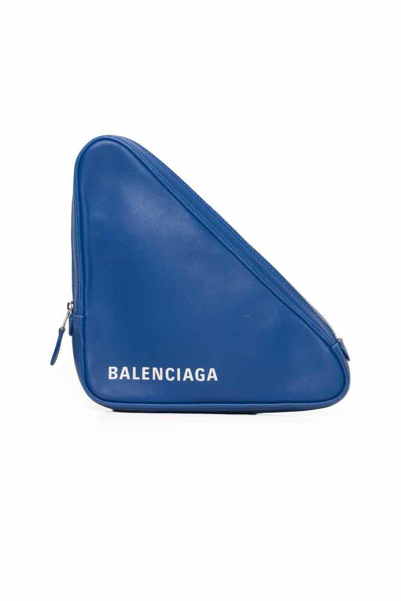 Balenciaga Triangle Zip Clutch