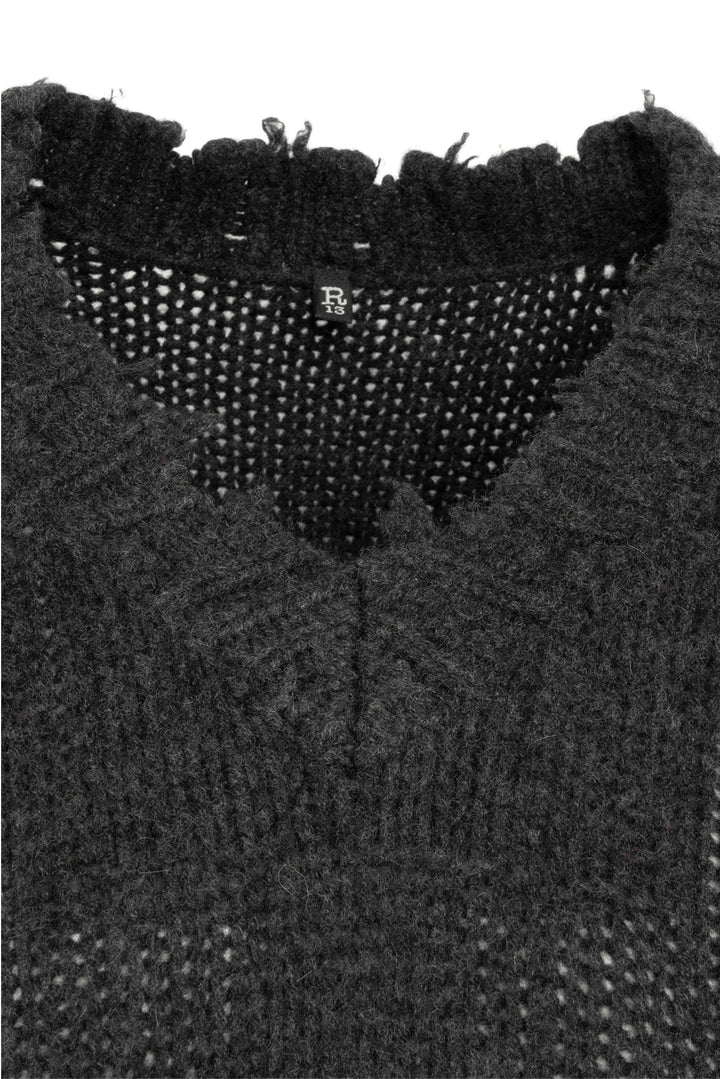 R13 Size S Boyfriend V Neck Cashmere Sweater