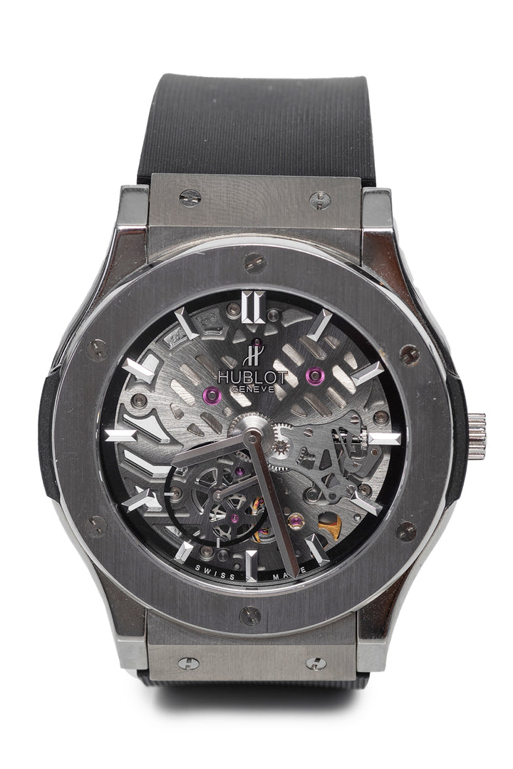 Men's Hublot 2016 Classic Fusion Ultra-Thin Skeleton Watch