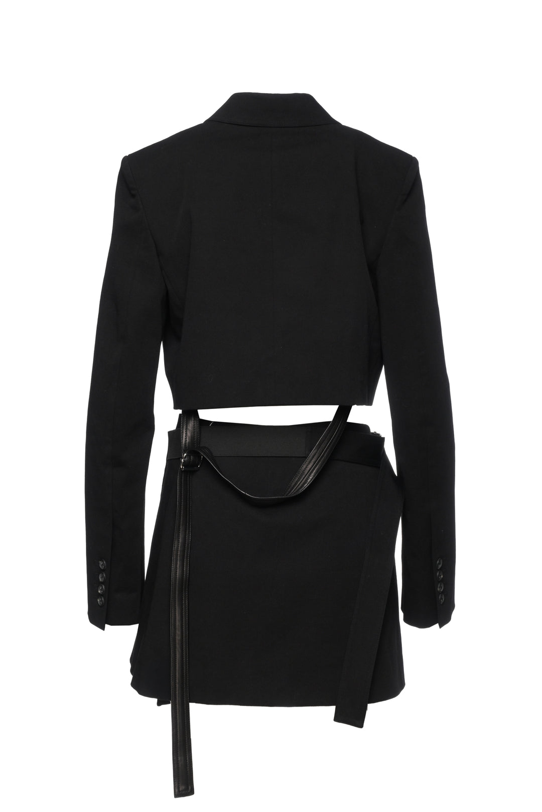 Helmut Lang Size XS/S Cropped Double Breasted Blazer & Wrap Skirt Set