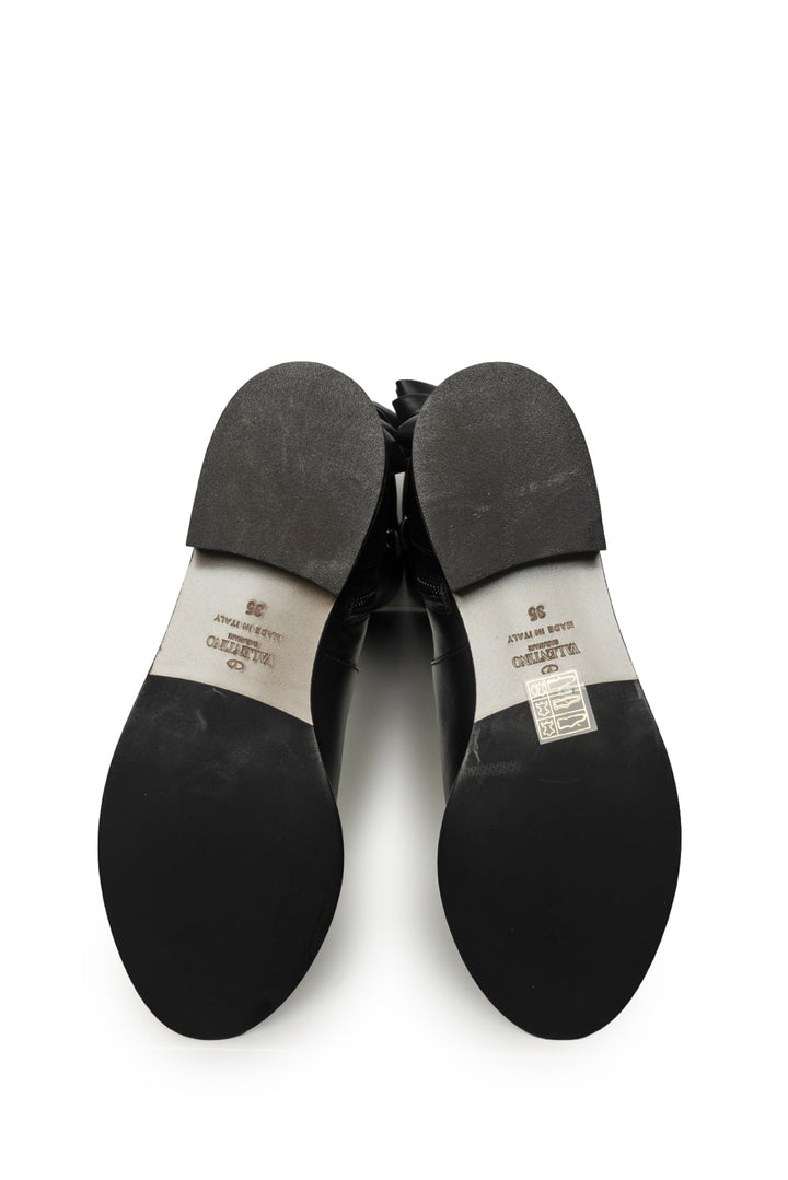 Valentino Size 35 Calfskin Multi Bow Over the Knee Boots