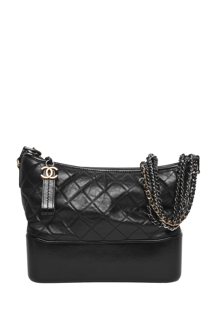 Chanel 2017-2018 Quilted Leather Gabrielle Medium Hobo