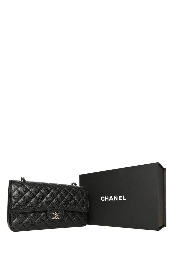 Chanel 2020 Caviar Quilted Medium Double Flap Bag
