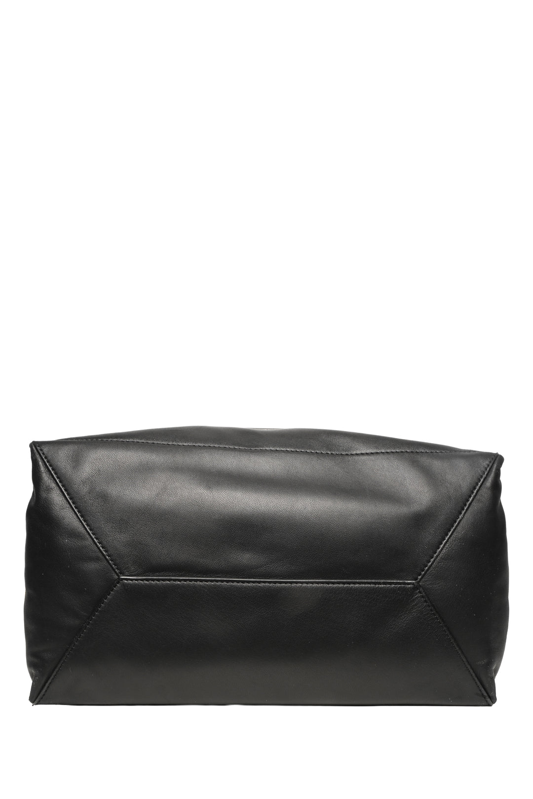 Valentino Garavani Noir Stud Corner Leather Tote