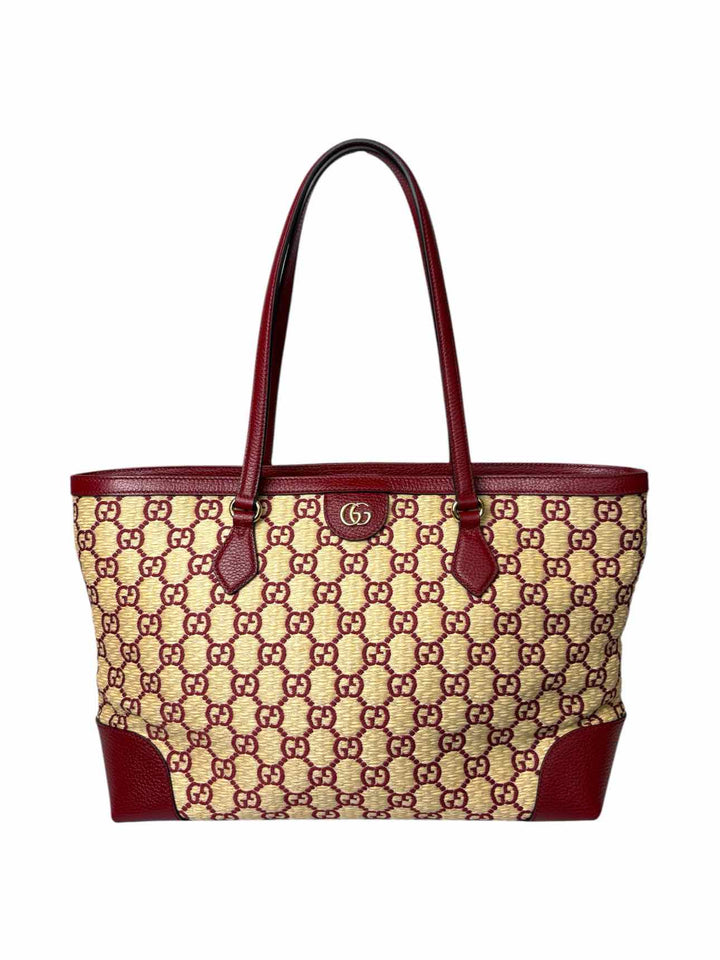 Gucci Raffia Ophidia GG Purse